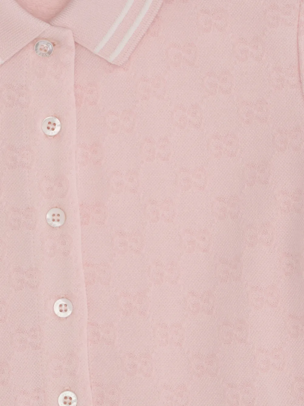  Gucci Kids Polo-collar Dress - Pink 