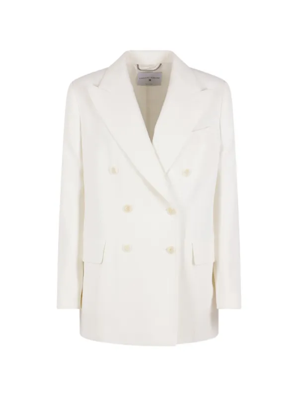 Ermanno Scervino double-breasted Jacket | White | FARFETCH AO