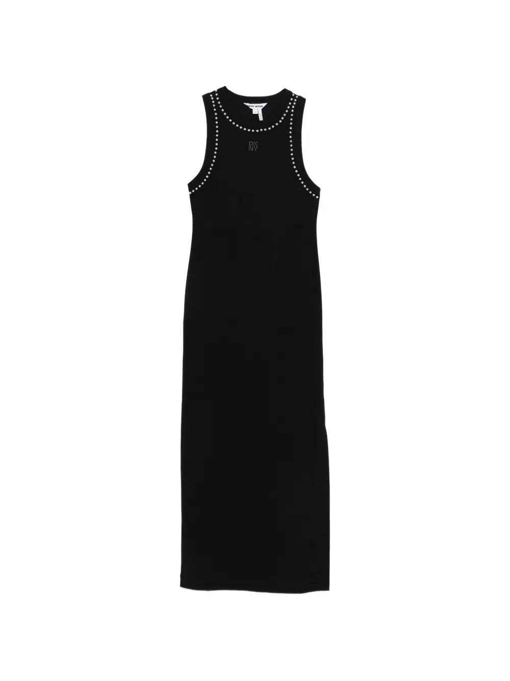 DKNY beaded sleeveles midi dress - Nero