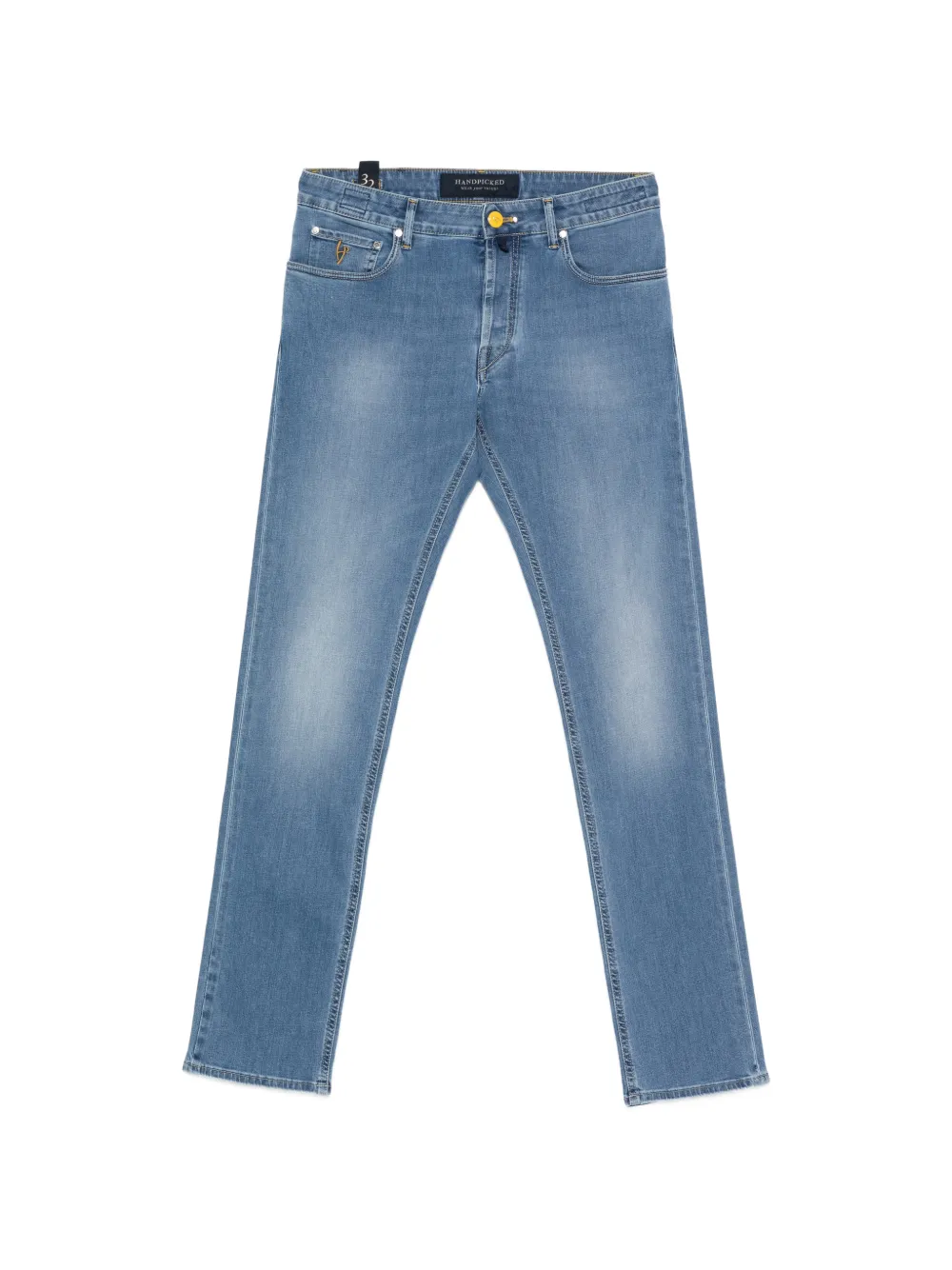Hand Picked Belt-loops Jeans In Blue