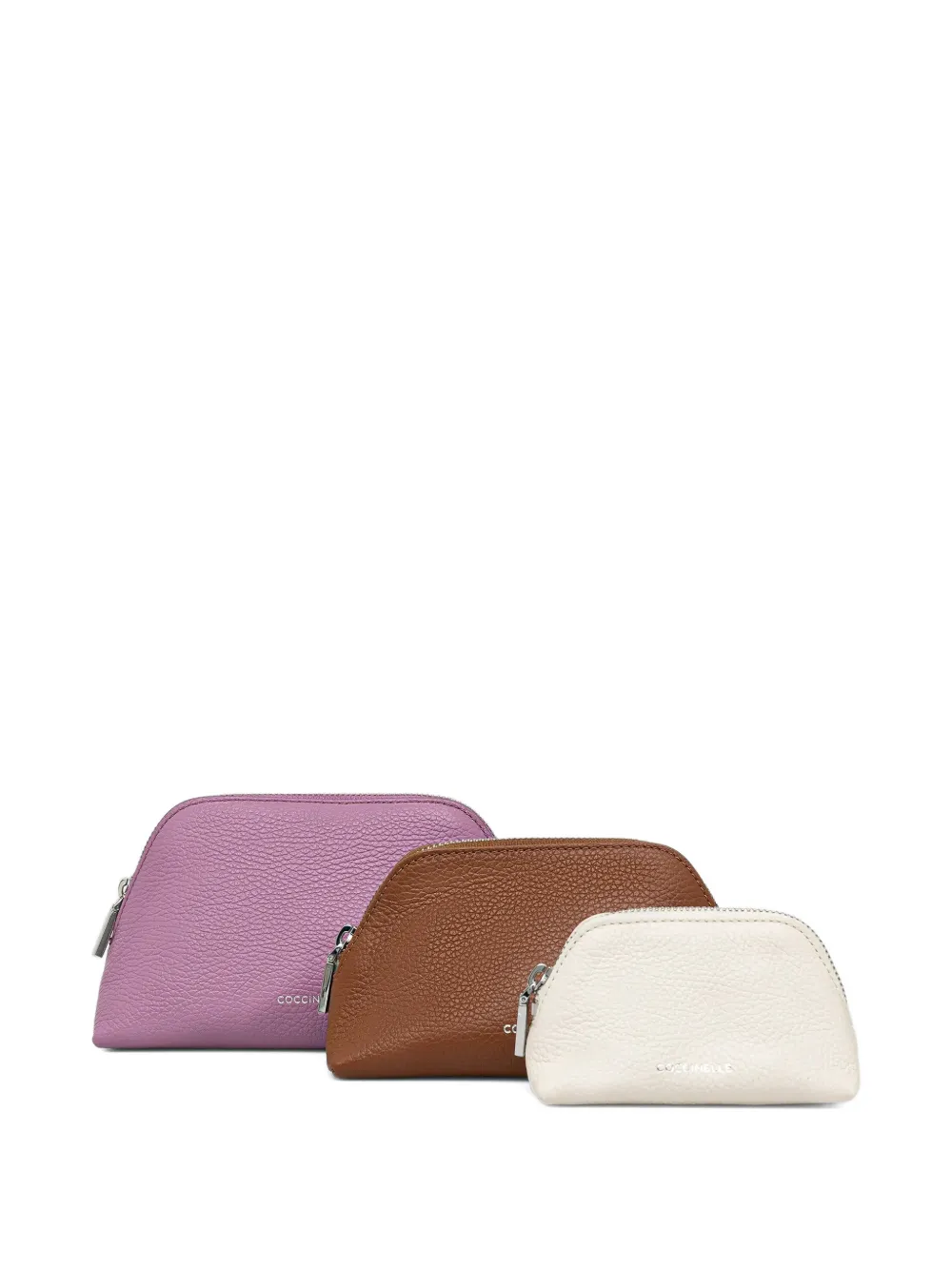 Coccinelle Helga make-up bag (pack of three) - Marrone