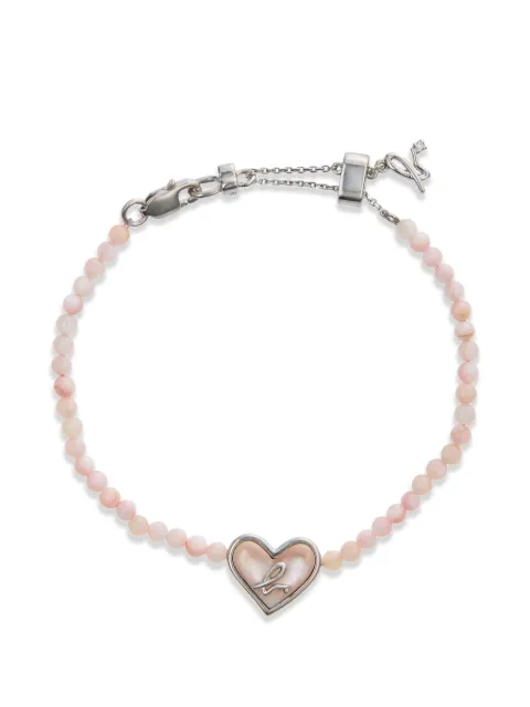 agnès b. beaded heart charm bracelet