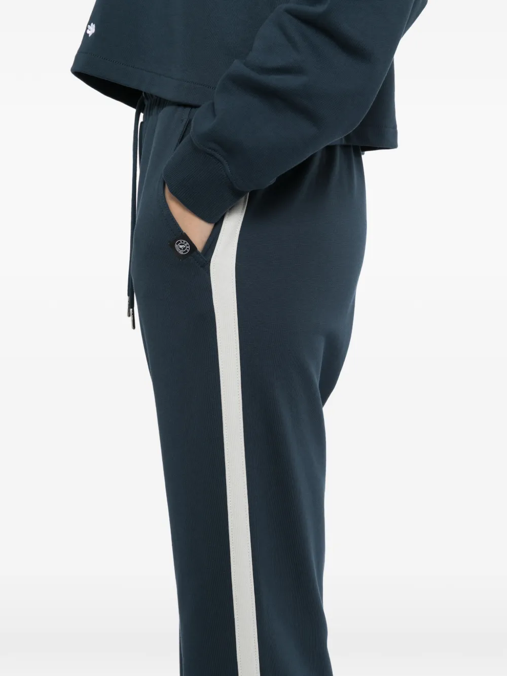SPORT b. by agnès b. Flared trainingsbroek met trekkoord Blauw
