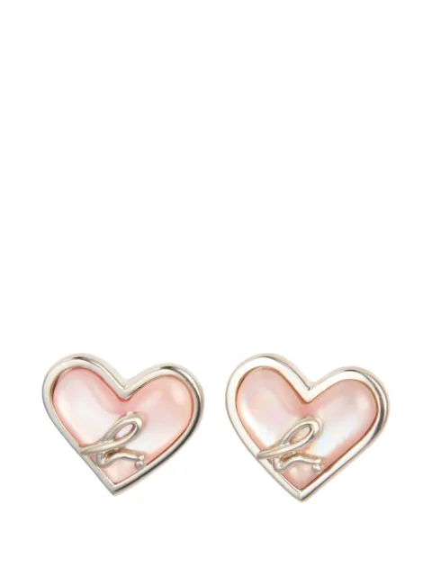 agnès b. heart charm earrings