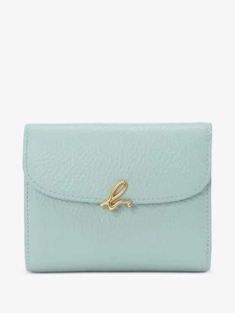 agnès b.  logo detail leather wallet