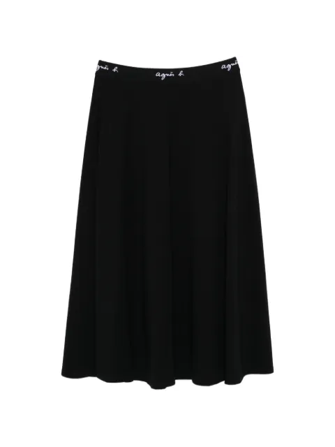 agnès b. A-line waistband skirt