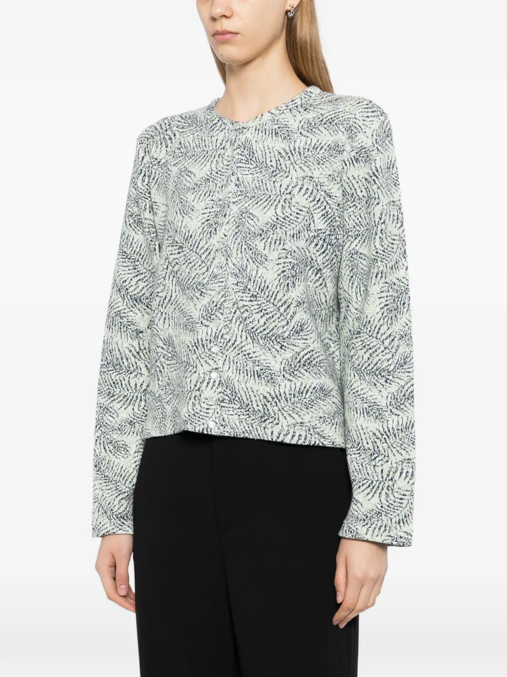 jacquard cardigan
