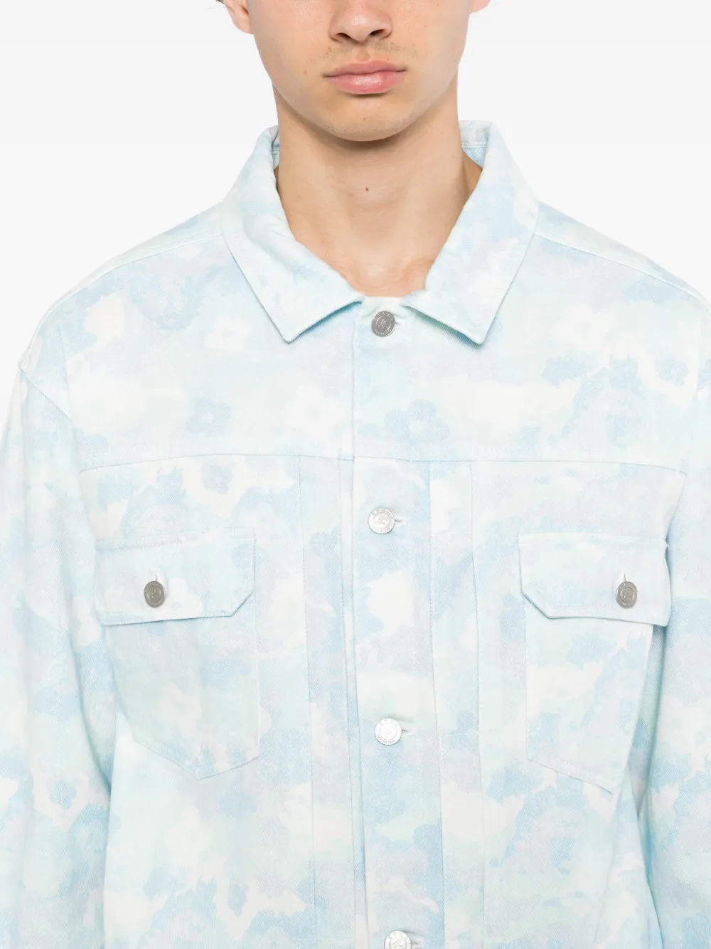 SPORT b. by agnès b. Jack met camouflageprint Blauw