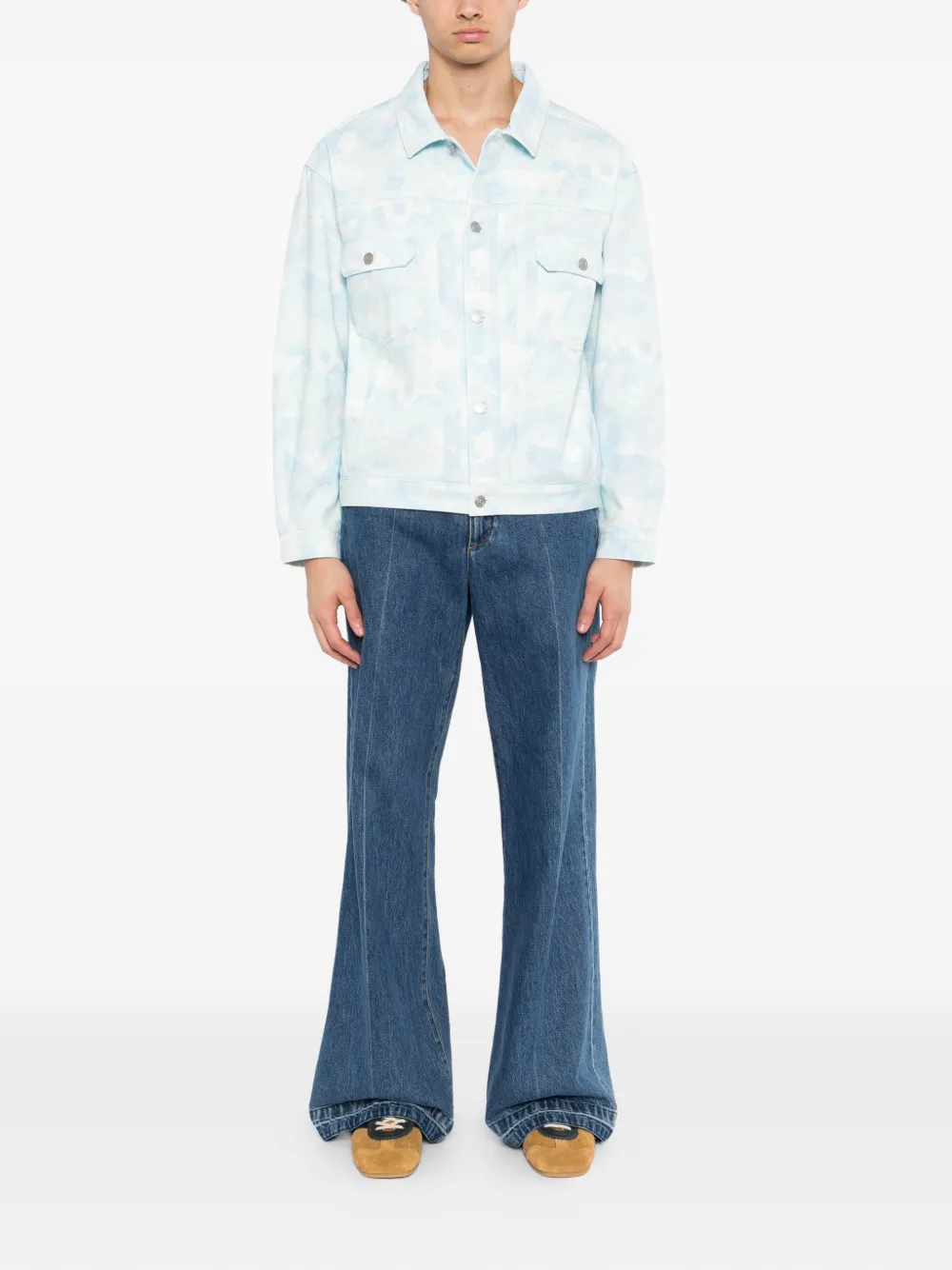 SPORT b. by agnès b. Jack met camouflageprint Blauw