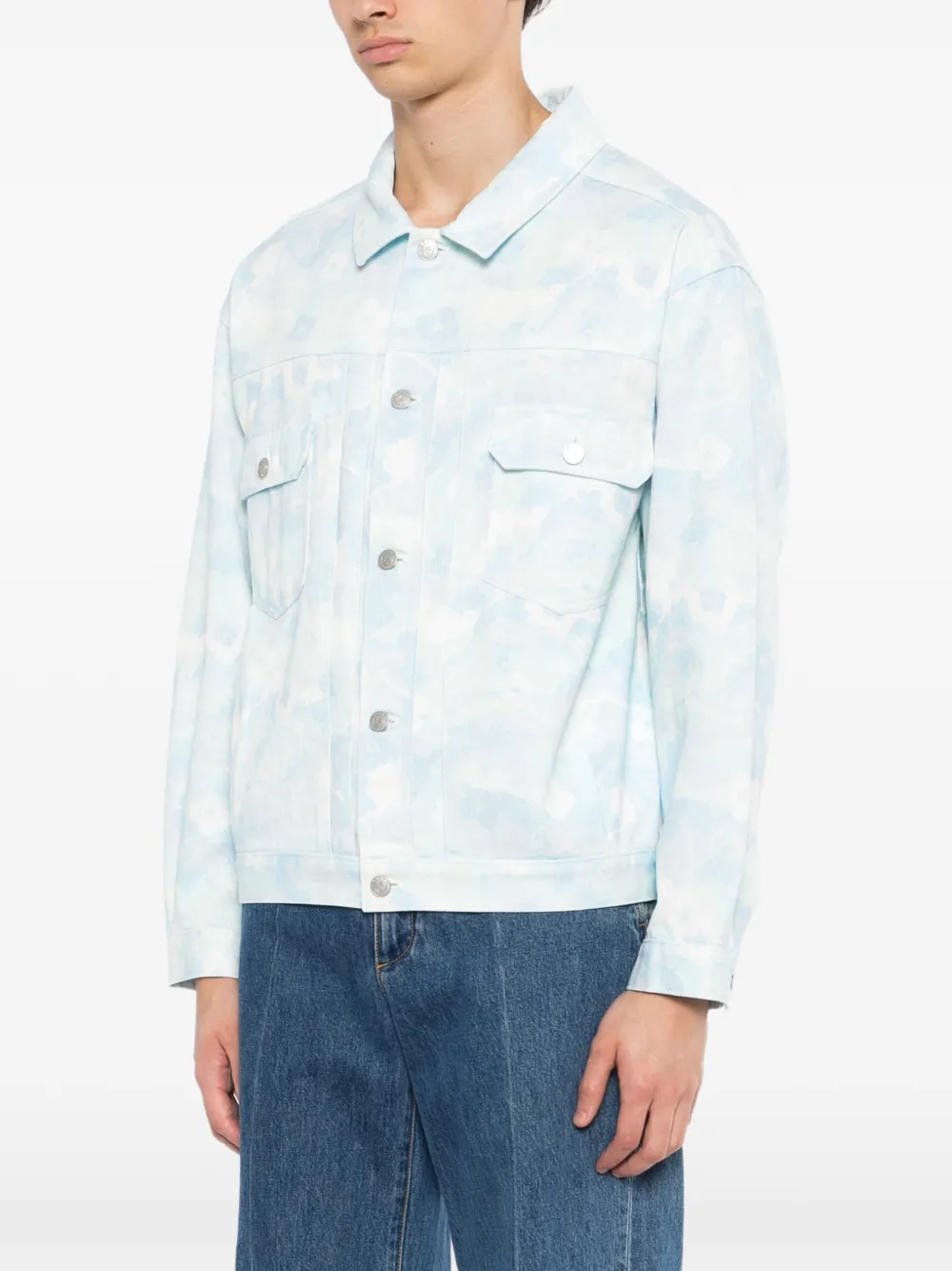 SPORT b. by agnès b. Jack met camouflageprint Blauw