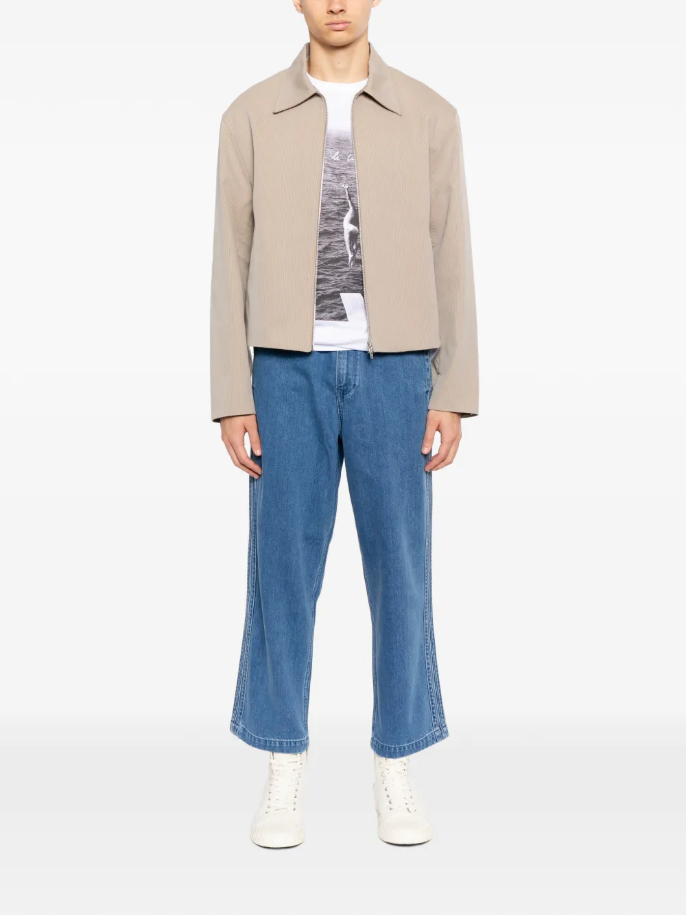 SPORT b. by agnès b. Easy broek met wijde pijpen Blauw