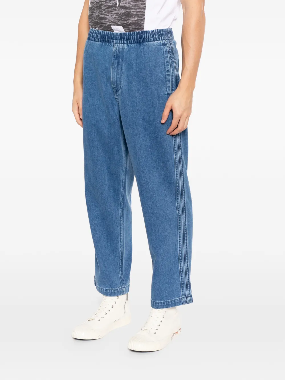 SPORT b. by agnès b. Easy broek met wijde pijpen Blauw