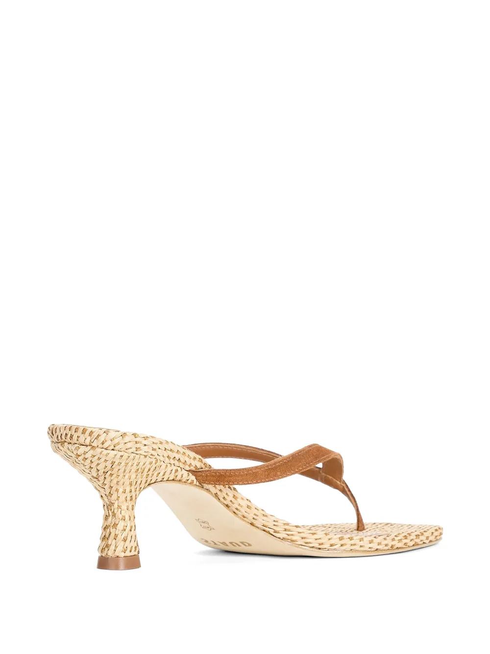 STAUD Freja woven thong sandals - Marrone
