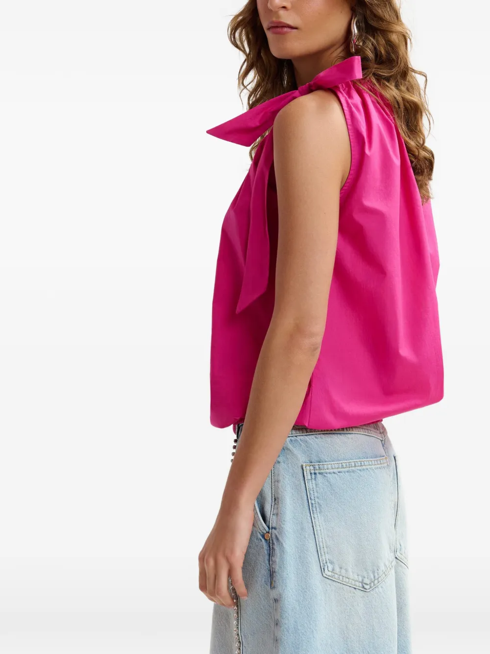 Essentiel Antwerp Blouse met strikdetail Roze