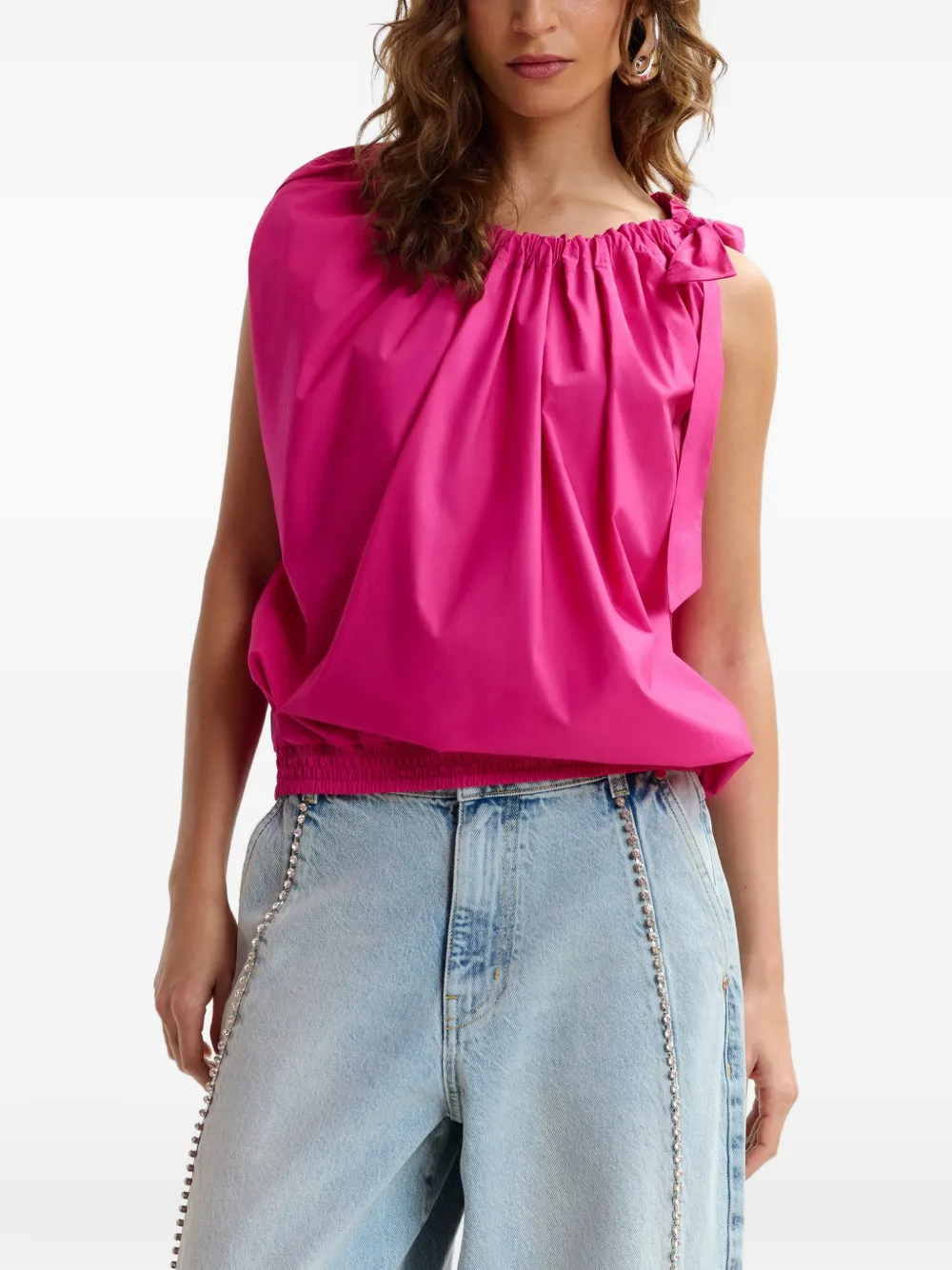 Essentiel Antwerp Blouse met strikdetail Roze