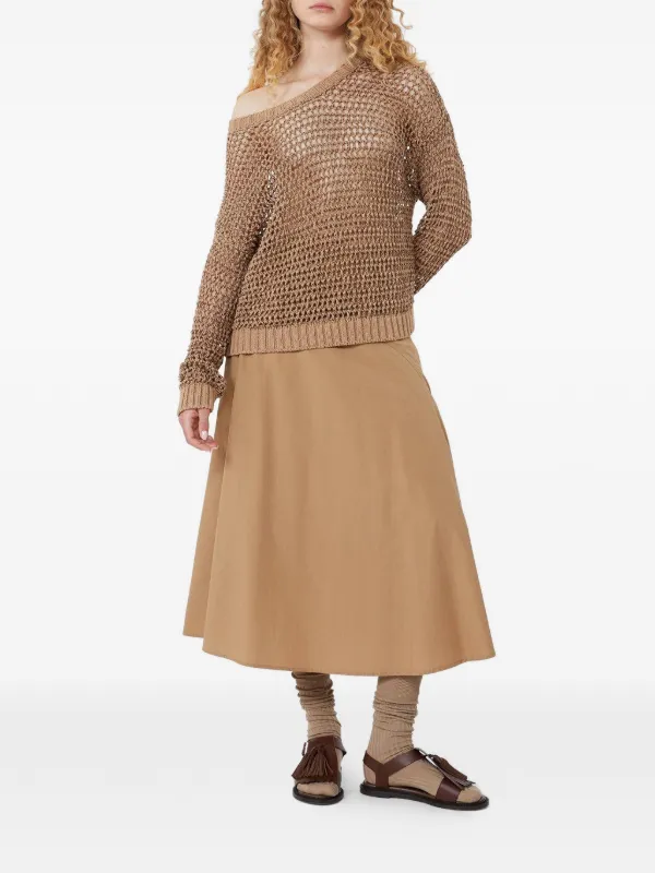 マックスマーラAラインスカート Max Mara Aラインスカート | ニュートラル | FARFETCH JP