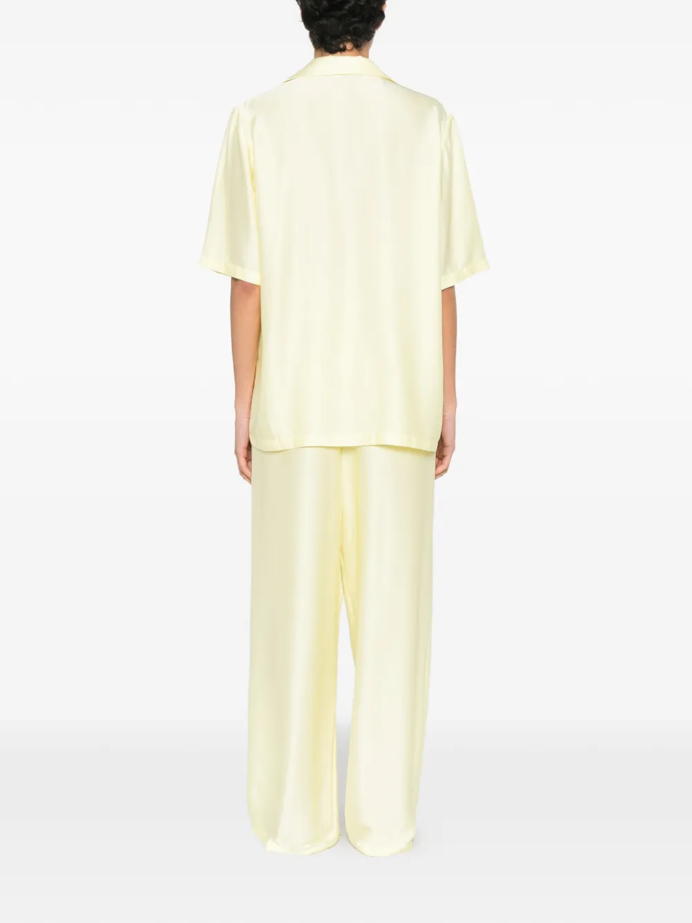  Silkylicious Alua Short-sleeve Trousers Set - Yellow 
