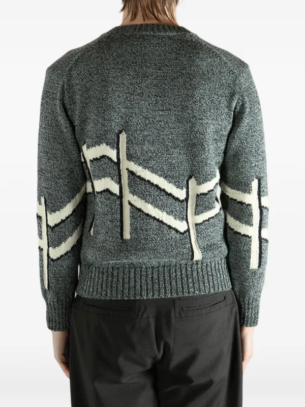 JUNYA WATANABE MAN ヒョウ柄カーディガン　24SS Junya Watanabe MAN Men's x Acrylic Tam Leopard Print Cardigan in