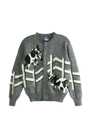 JUNYA WATANABE MANニットカーディガン 新品未使用 最終価格 Junya Watanabe MAN プリント カーディガン | グレー | FARFETCH JP