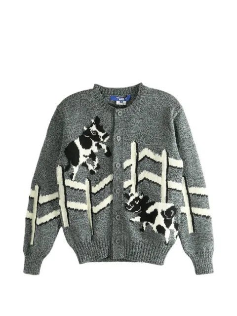 Junya Watanabe MAN cow print cardigan