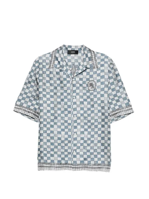 AMIRI MA chequered graphic shirt