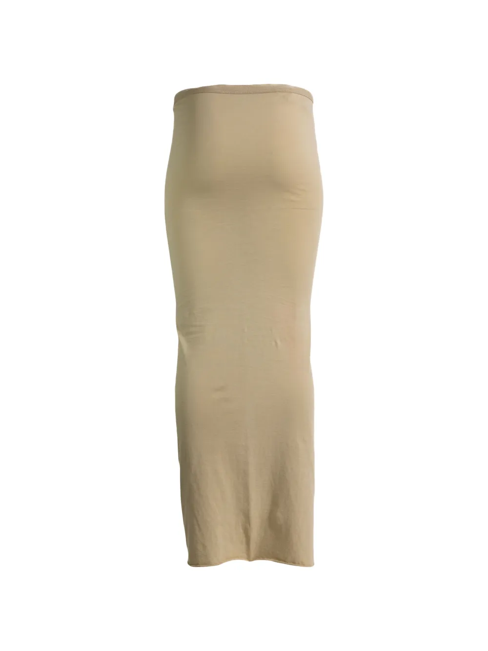 Rick Owens Rok met trekkoord en split Beige