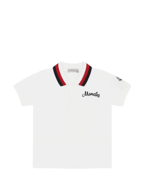 Moncler Enfant logo-embroidered polo shirt