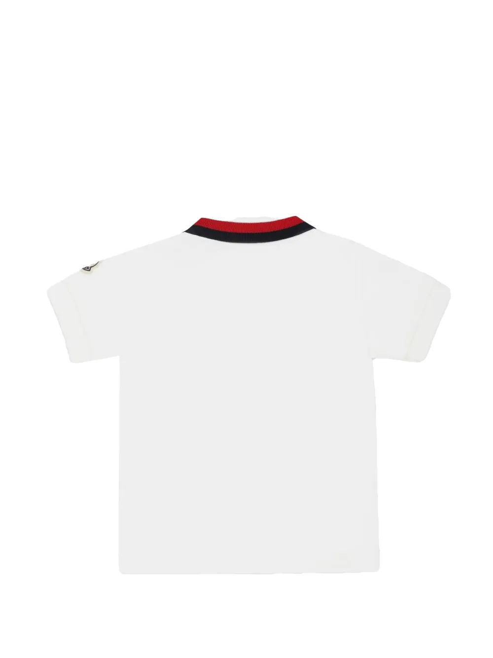 Moncler Enfant Poloshirt met geborduurd logo Wit