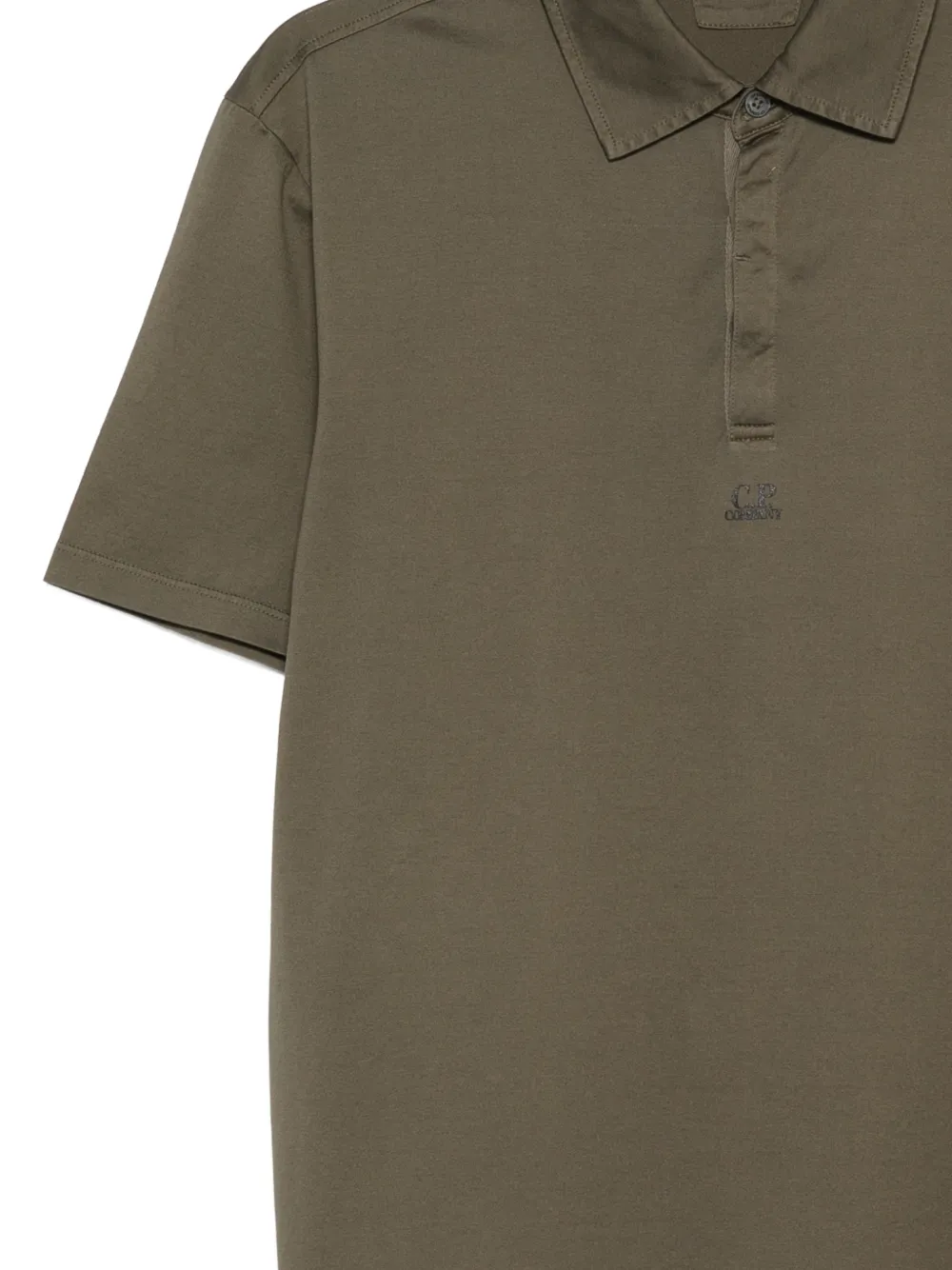 C.P. Company Katoenen poloshirt Groen