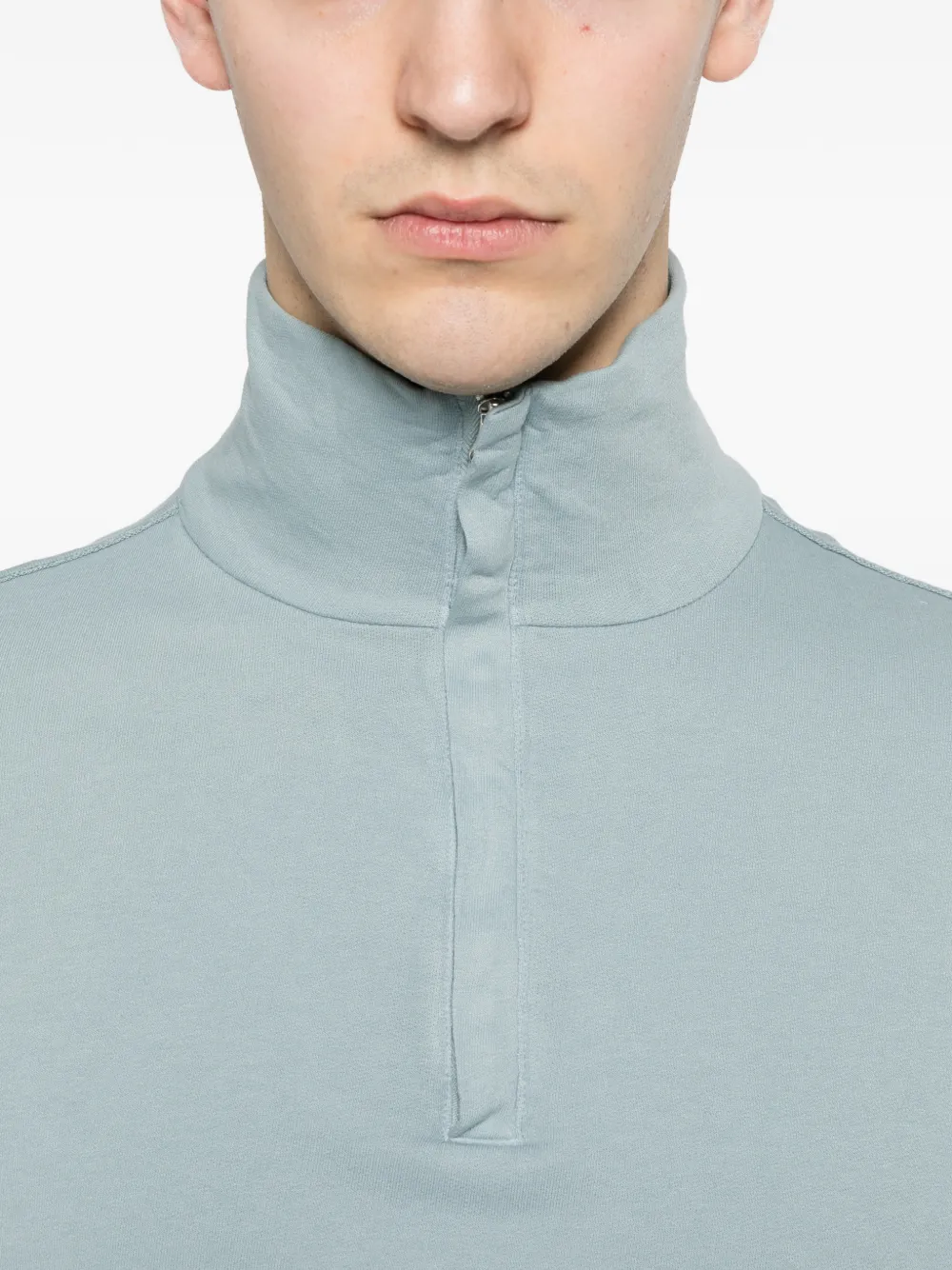 C.P. Company Sweater met halve rits Blauw