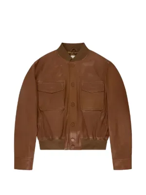 Issey Miyake Zip voluminous-sleeves Jacket | Brown | FARFETCH