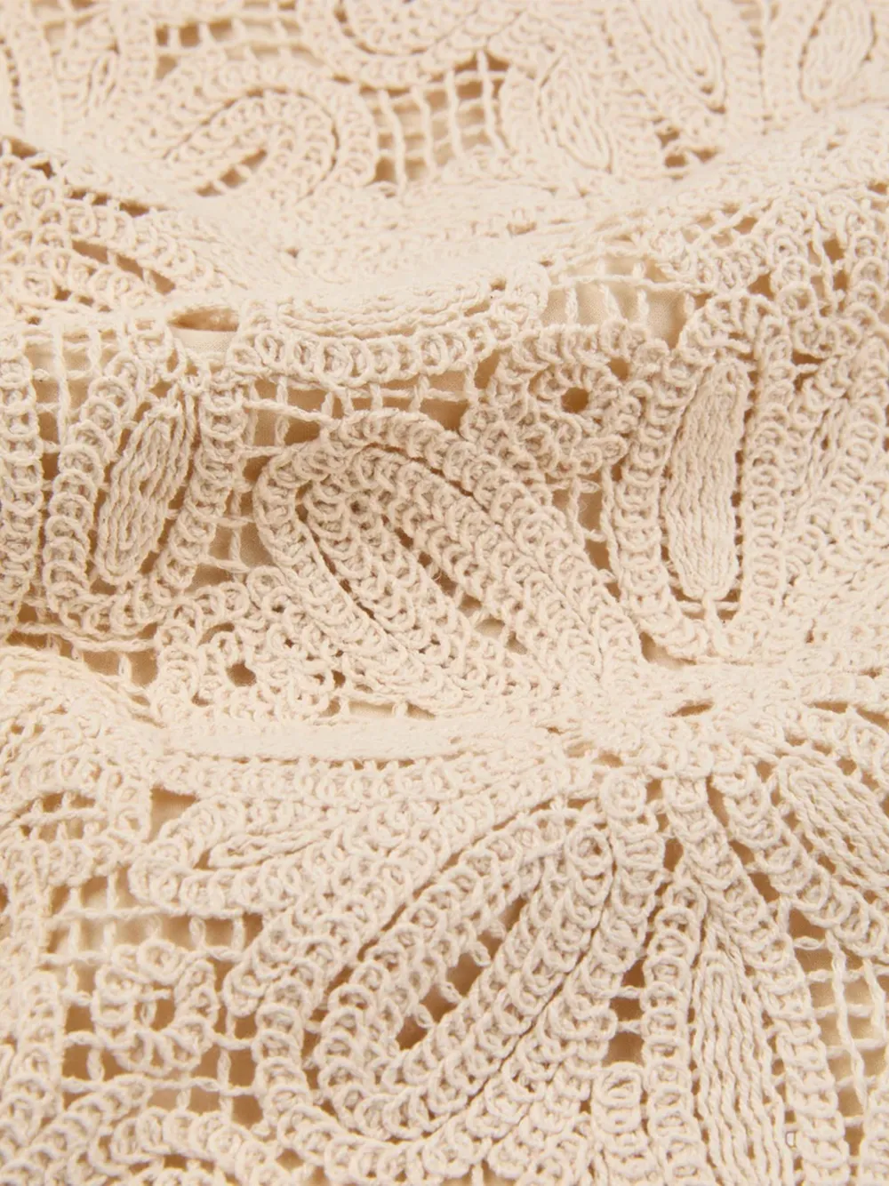  Glanshirt Macramé-lace Top - Neutrals 