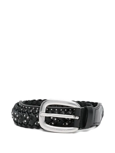 Golden Goose braided studded leather belt