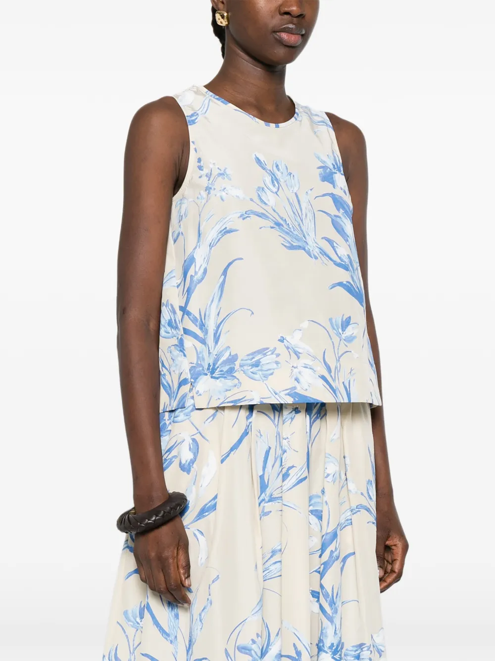  Rosso 35 Floral Top - Neutrals 