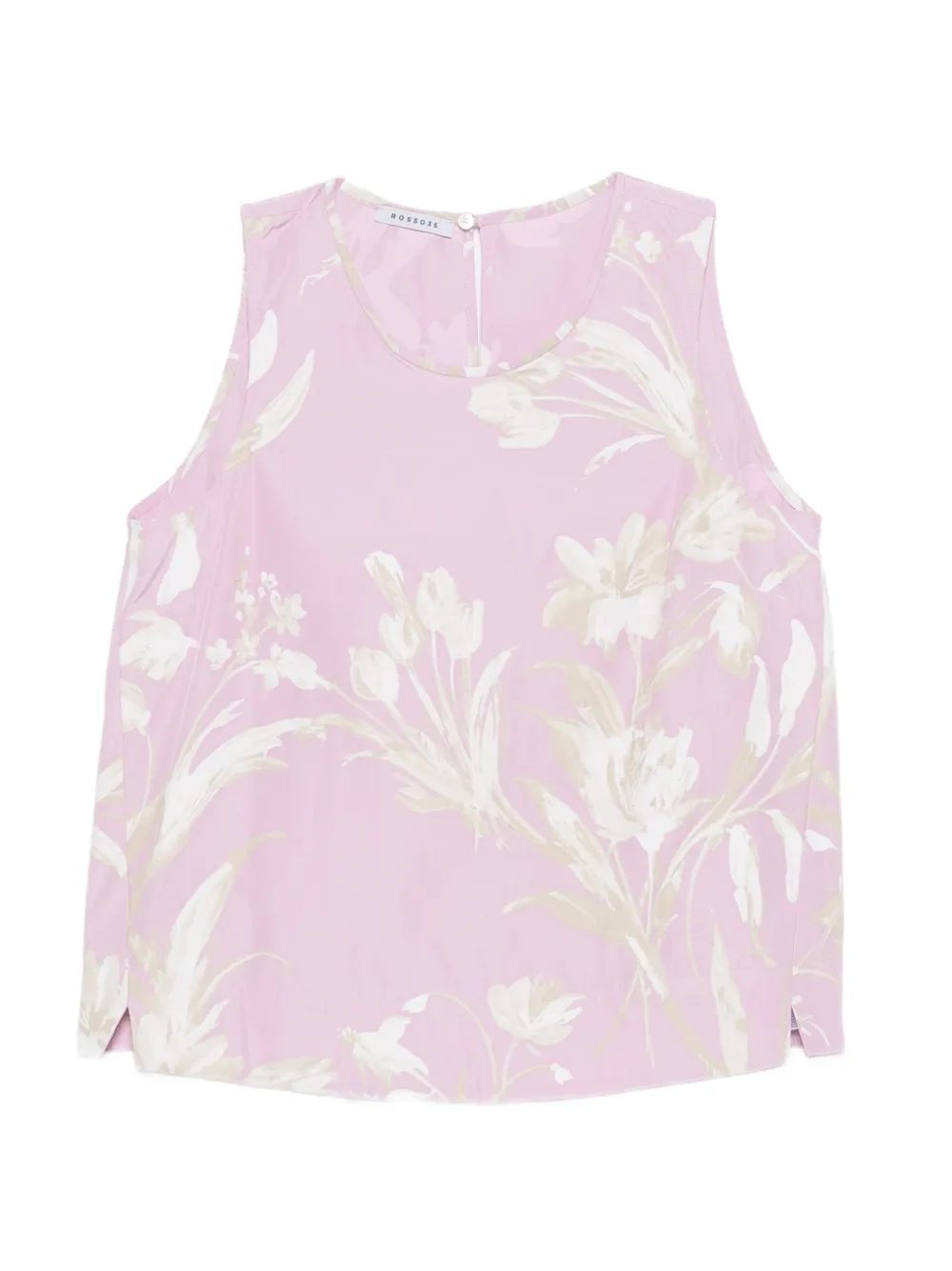 Rosso 35 Floral Top In Pink