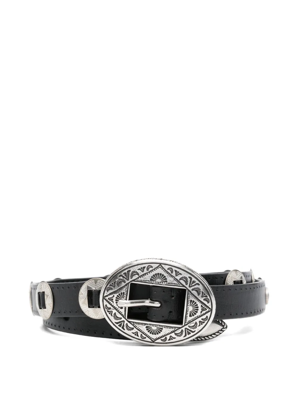 Golden Goose buckle leather belt - Nero