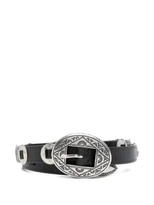 THUG CLUB Leather Belt | White | FARFETCH FI