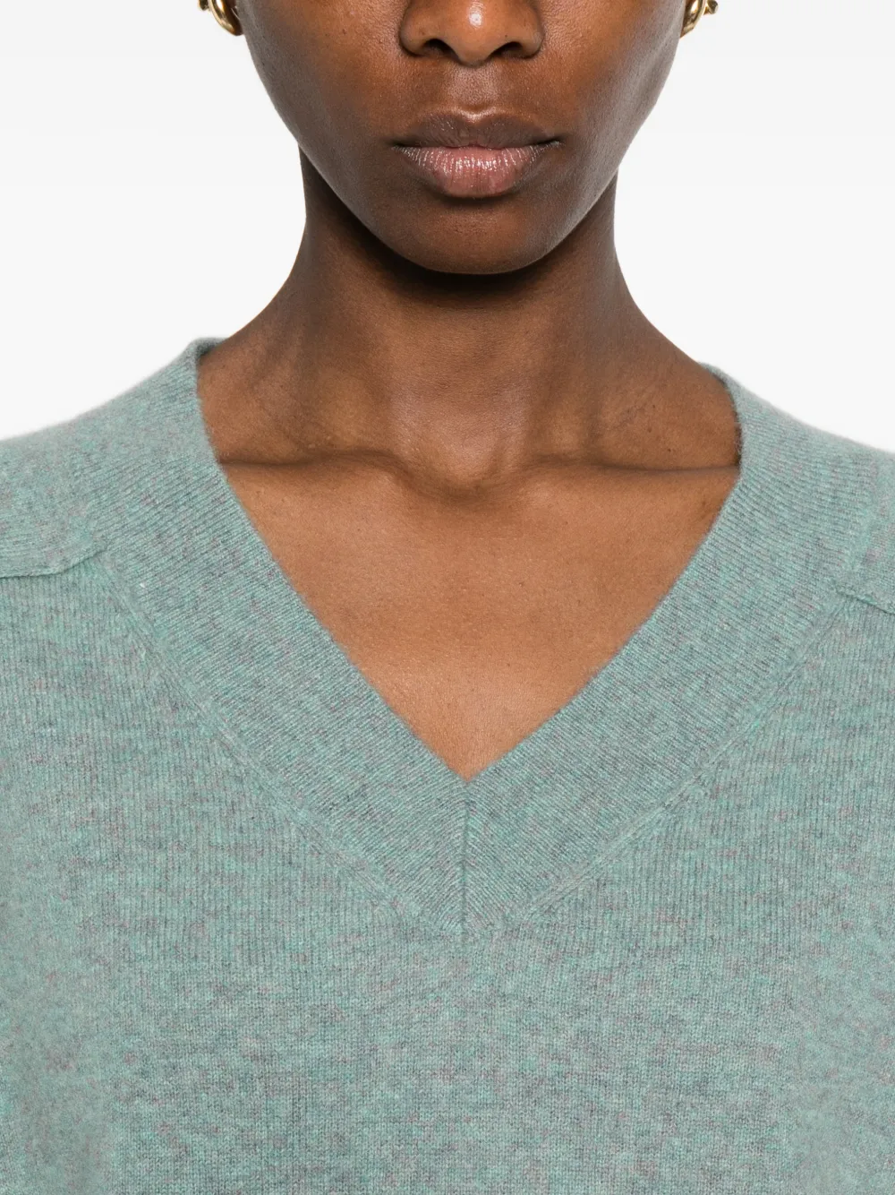 Bary V-Neck Long-Sleeve Sweater