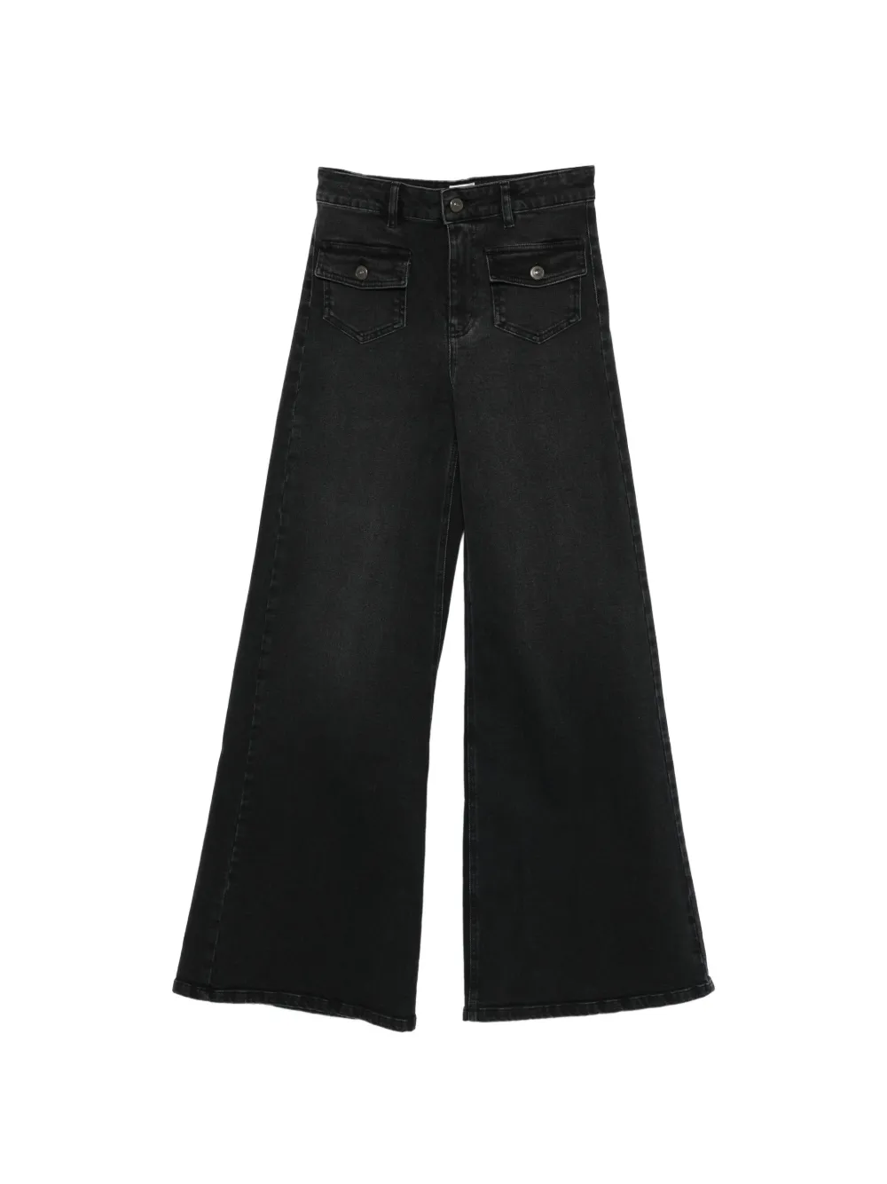 MAISON123 pocket flared jeans - Nero