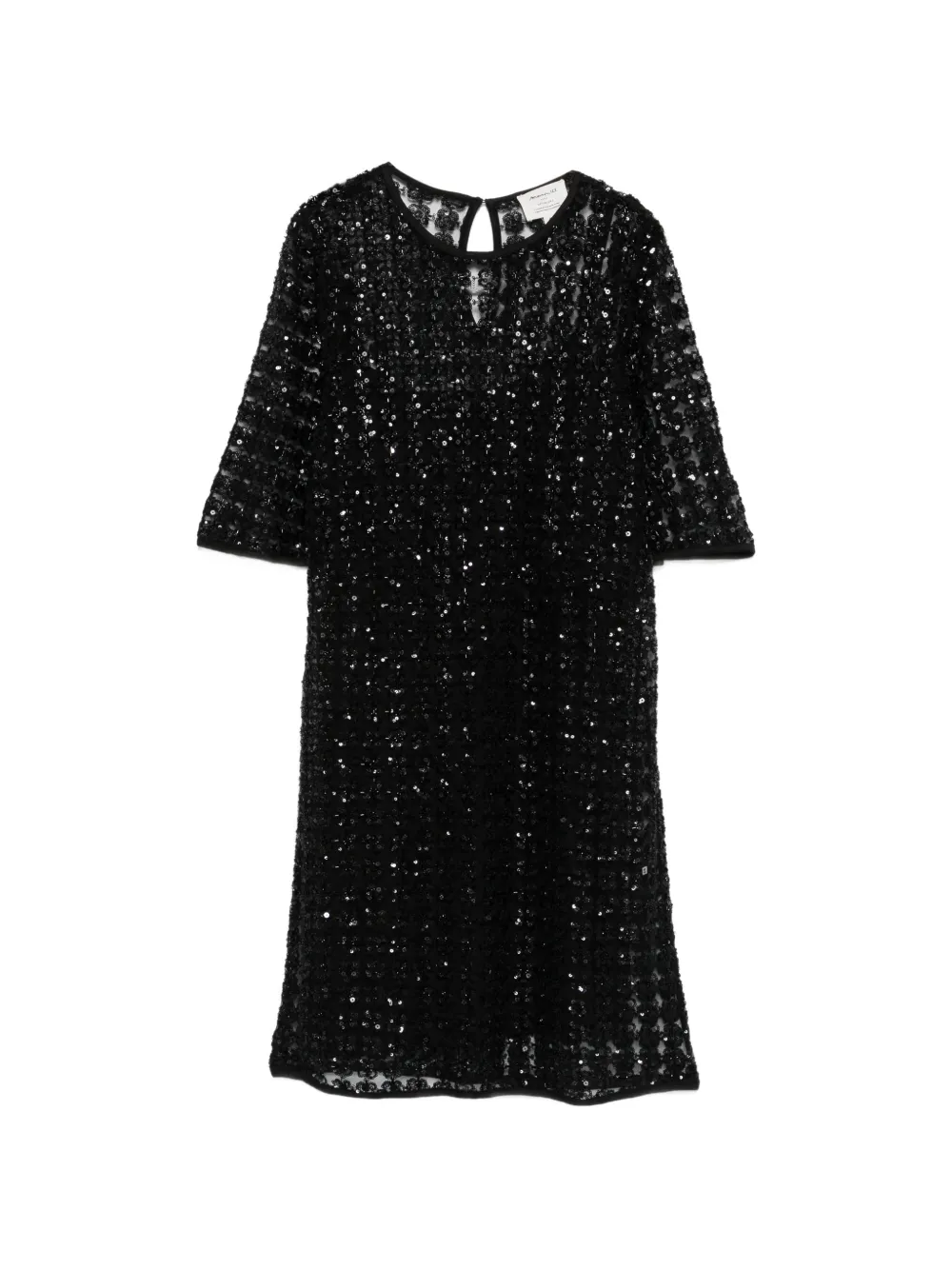 MAISON123 Rosella short-sleeve mini dress - Nero