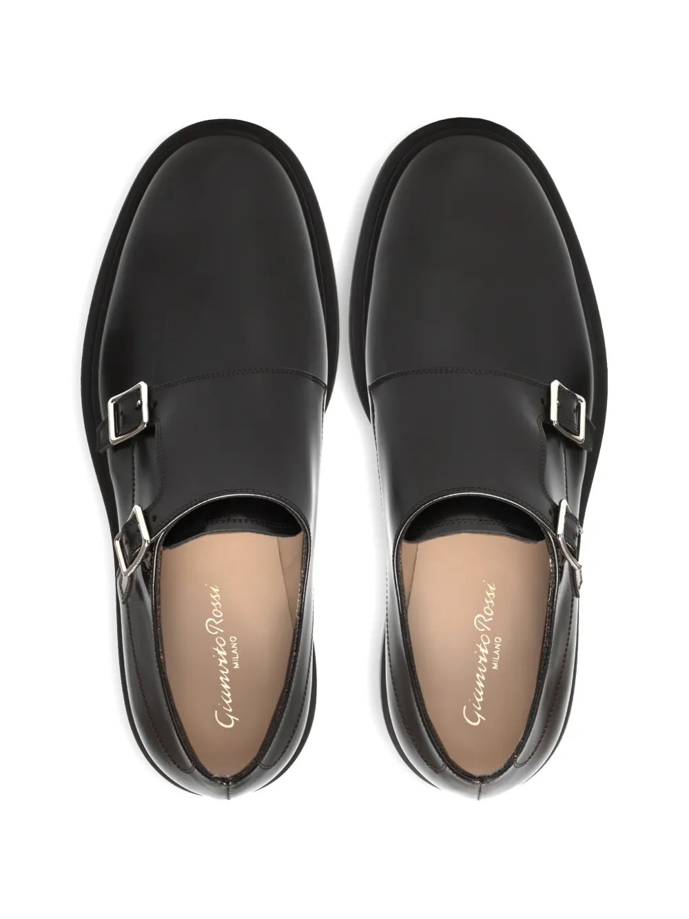 Gianvito Rossi SCOTT leren loafers Bruin