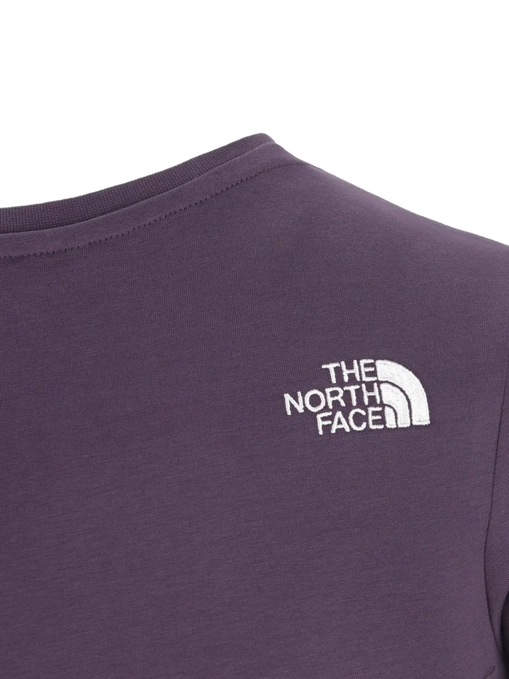 The North Face Cropped T-shirt met logoprint Paars
