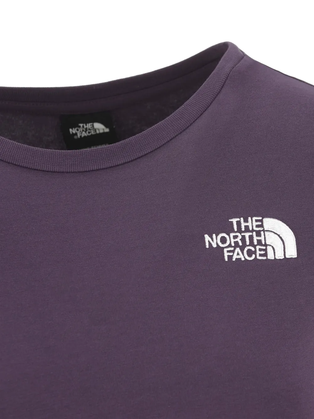 The North Face Cropped T-shirt met logoprint Paars
