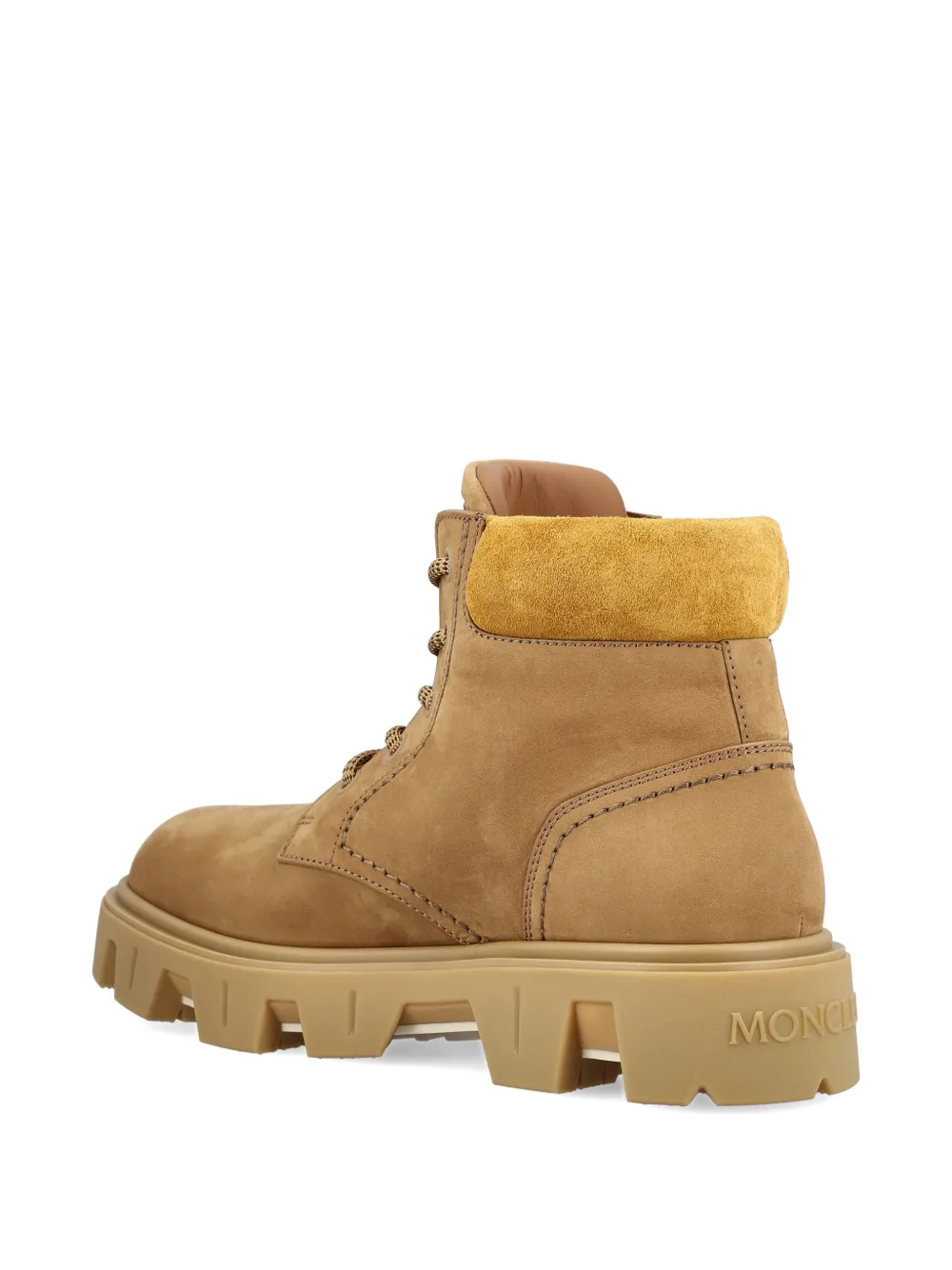 Moncler Peak City lace-up boots Beige
