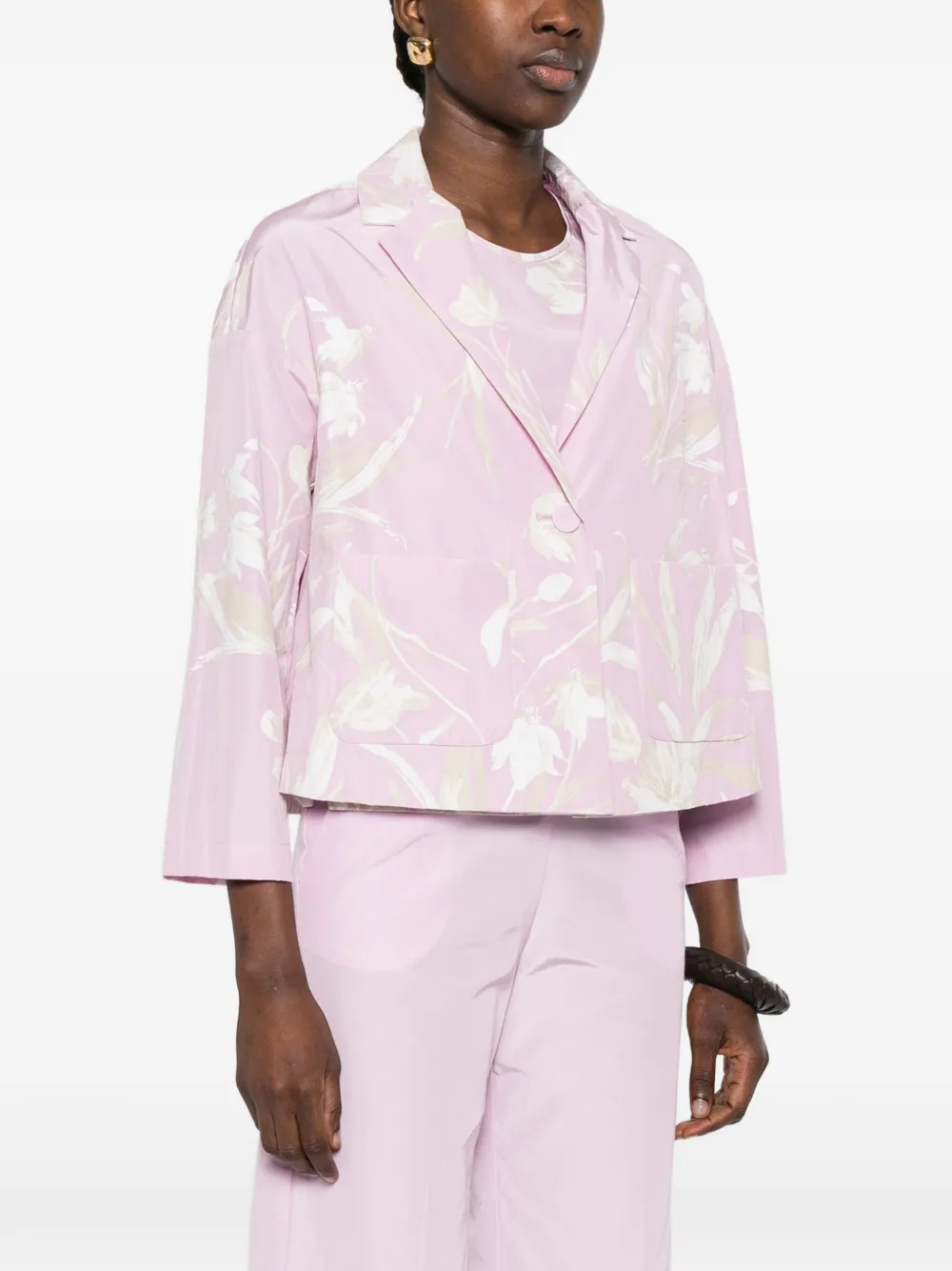 Rosso 35 Floral Print Jacket - Pink 