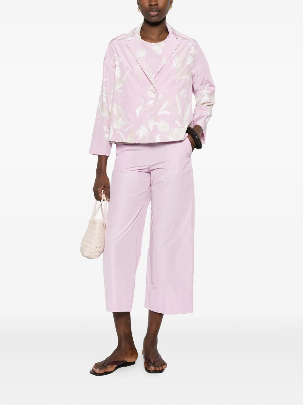  Rosso 35 Floral Print Jacket - Pink 