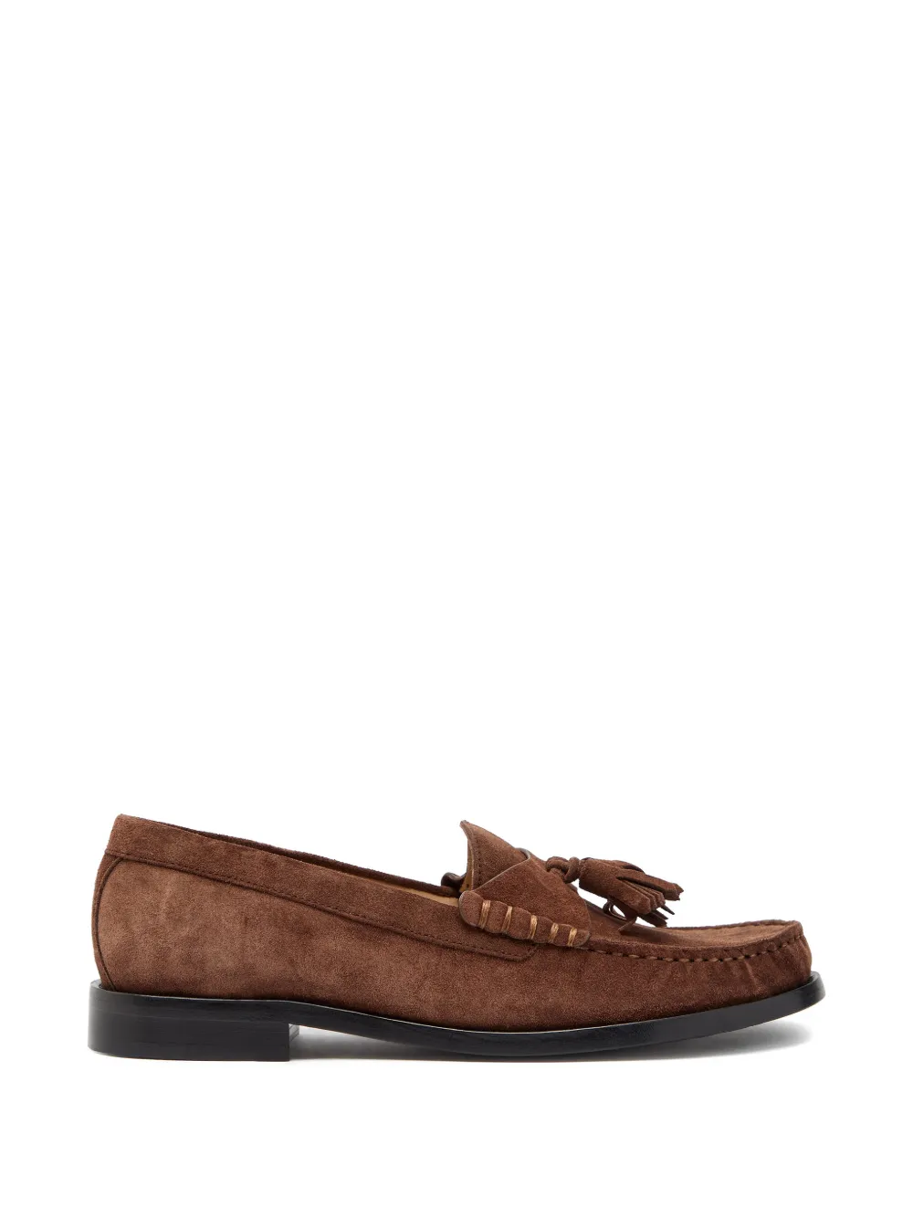 Stuart Weitzman Lottie tassel flats lofers - Marrone