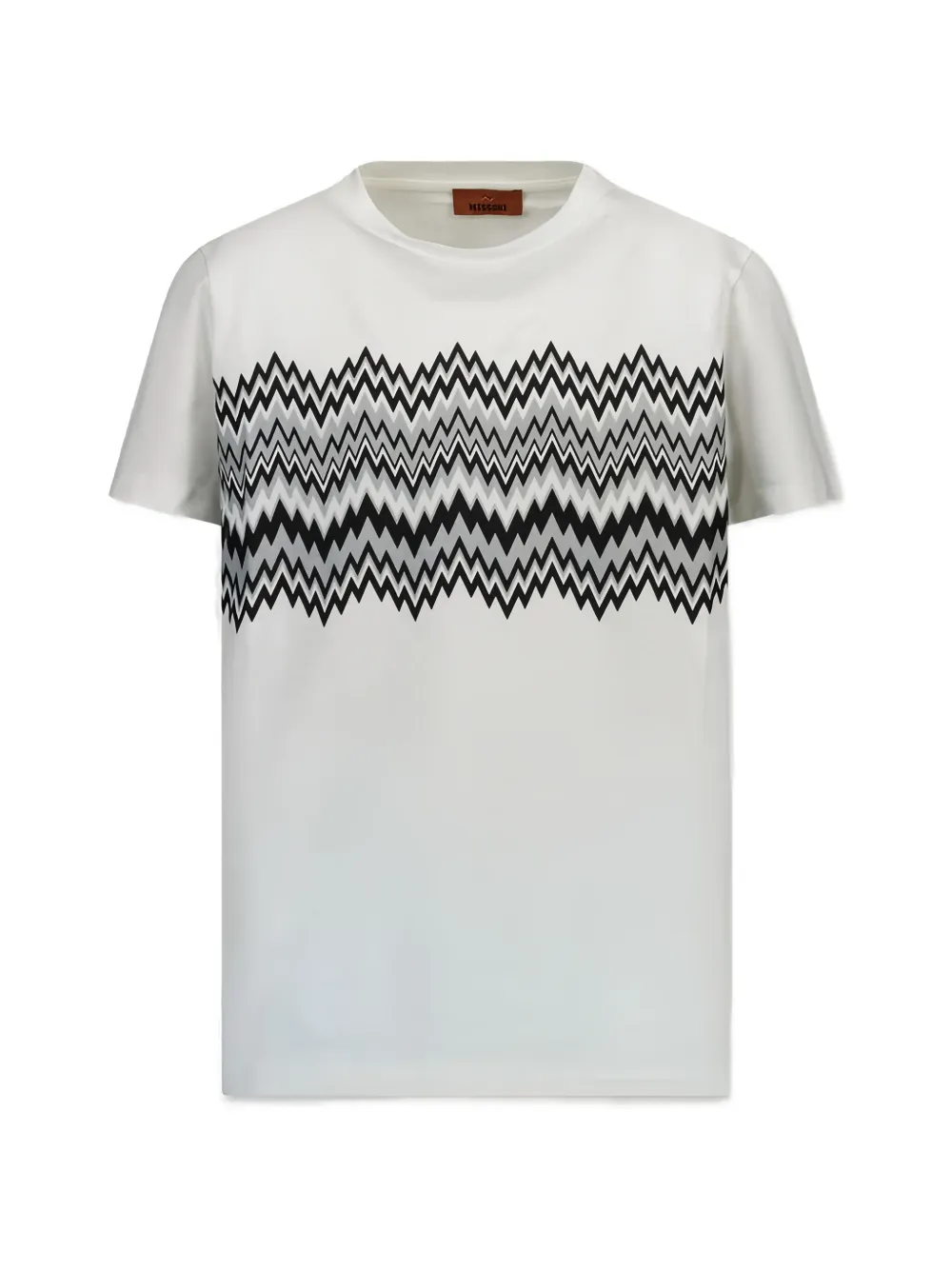 Missoni Kids T-shirt con motivo a zigzag - Bianco