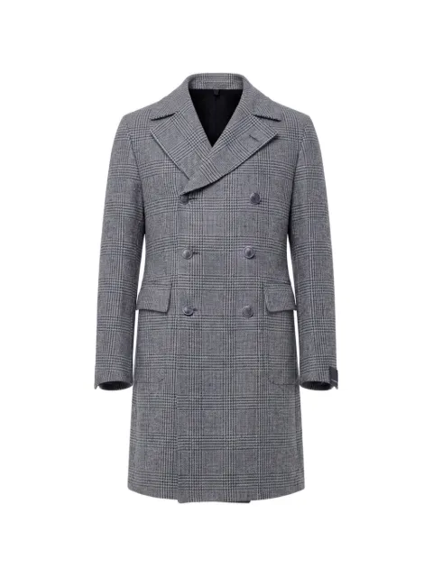 Tagliatore double-breasted check coat