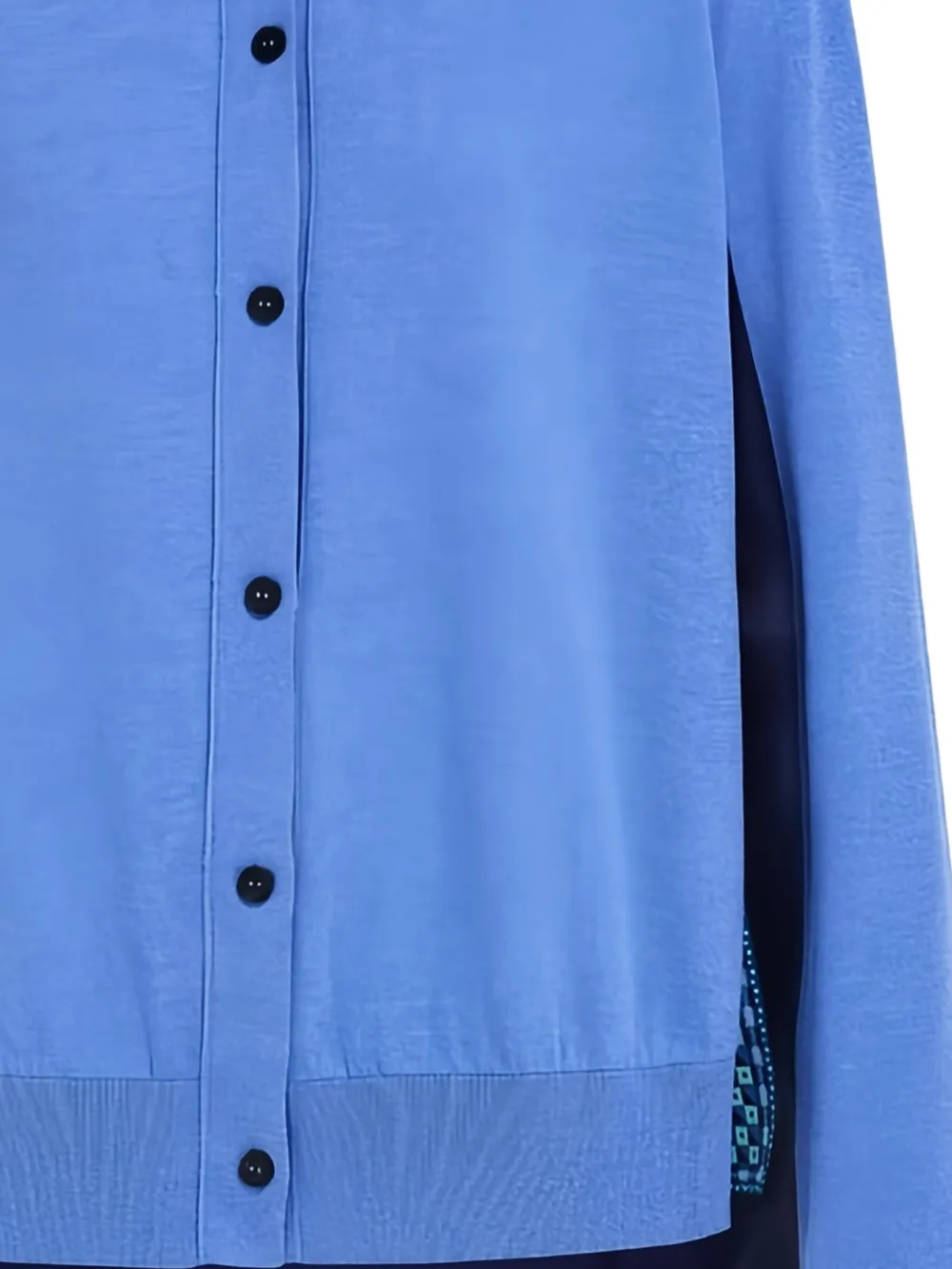Ferragamo Vest met vlak met knopen Blauw
